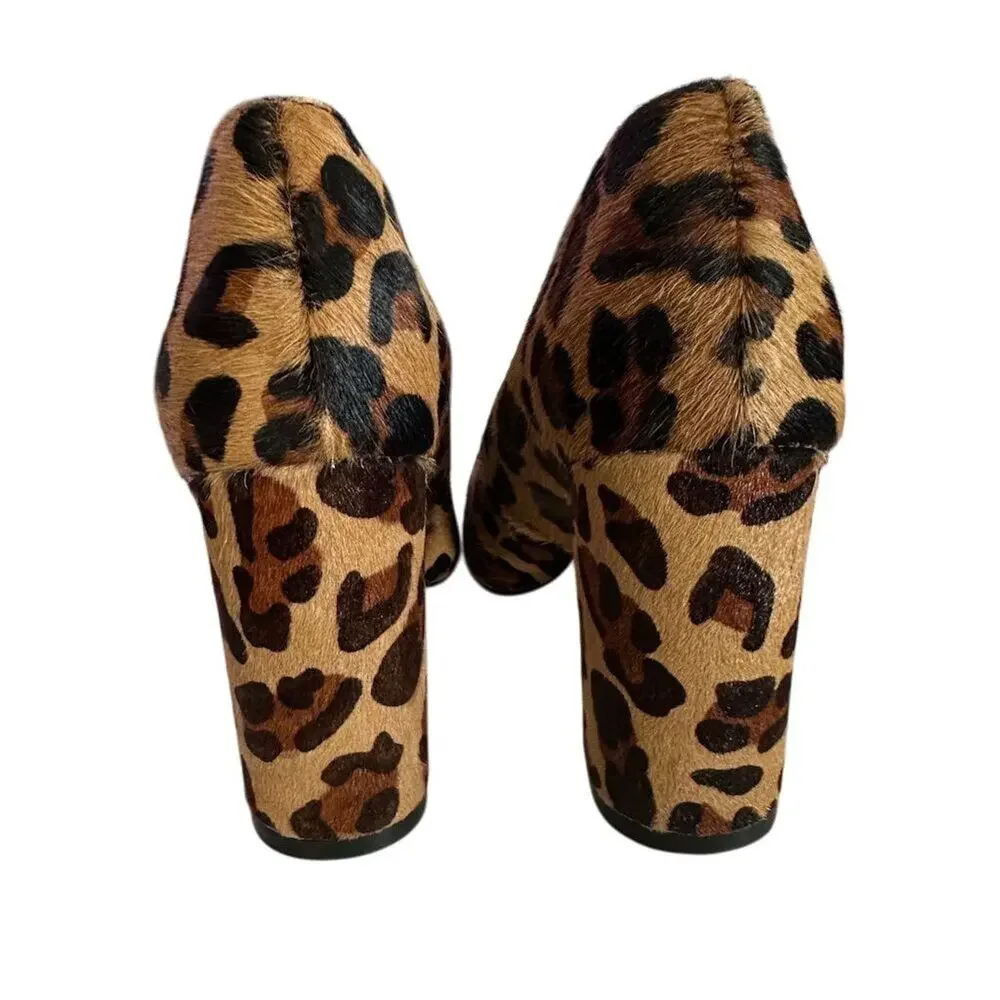 Banana Republic Women's Leopard Print Block Heel Pumps Size 6M Formal Shoes‎ - Picture 8 of 10